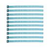(10) Pack - W.W.J.D. Bracelets - 22 Individual Colors To Choose From - (Turquoise & White) view 1