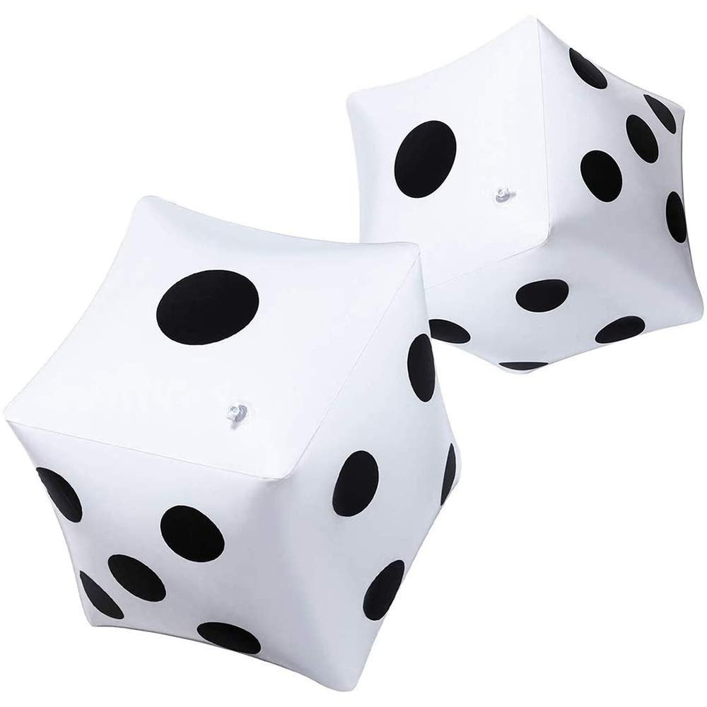 13 inch Giant Inflatable Dice Pool Toy for Lawn Game Outdoor Floor GamesPack of 2
