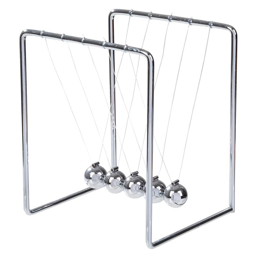 Newton's Cradle Office Desk Toy Executive Perpetual Ball Clicker 3.5" x 3.25" x 4.33"