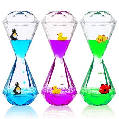 YUE MOTION - Liquid Motion Bubbler for Kids & Adults [3-Pack] | Liquid Timer for Sensory Play, Calming &Relaxing, Autism Toys | Sensory Desk Toys (Style#2)