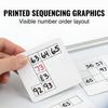 Fun Express Number Order & Sequencing Cards - 50 Pieces - Educational and Learning Activities for Kids view 3