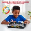 Playz Advanced Electrical Circuit Board Engineering Kit for Kids with 328+ STEM Projects on Electricity, Voltage, Currents, Resistance, & Magnetic Science | Gift for Children Age 8-13+ view 2