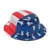 Fun Express - American Flag Plastic Derby Hat for Fourth of July - Apparel Accessories - Hats - Party Hats - Fourth of July - 12 Pieces view 1