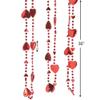 Fun Express - Heart Shape Beaded Necklace for Valentine's Day - Jewelry - Mardi Gras Beads - 12 Pieces view 2