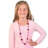 Fun Express - Heart Shape Beaded Necklace for Valentine's Day - Jewelry - Mardi Gras Beads - 12 Pieces view 3