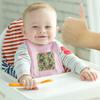 Tropical Birds Parrot Macaw Toucan Pattern Baby Bib view 3