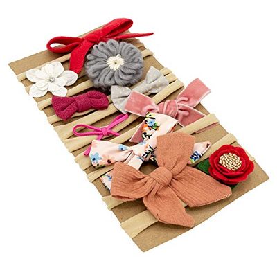 Baby girl headbands and bows, Newborn infant Toddler Hair Accessories (Brands 3)