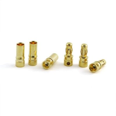 JCBIZ 12 Pairs 3.5mm Male Female Gold Plated Banana Bullet Plug Connector Kit for ESC Motor Battery