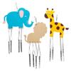 Baker Ross AW486 Jungle Animal Wooden Wind Chimes - Pack of 4, Sun Catchers for Kids to Decorate and Display view 1