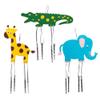 Baker Ross AW486 Jungle Animal Wooden Wind Chimes - Pack of 4, Sun Catchers for Kids to Decorate and Display view 2