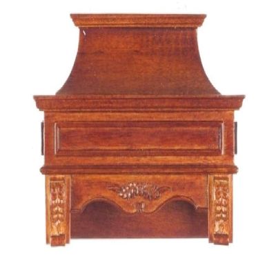 Platinum Collection Dollhouse Miniature Range Hood, Walnut Finish #P6099