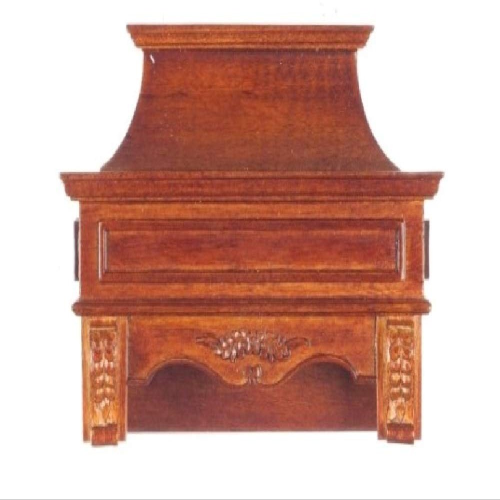 Platinum Collection Dollhouse Miniature Range Hood, Walnut Finish #P6099