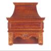 Platinum Collection Dollhouse Miniature Range Hood, Walnut Finish #P6099 view 1