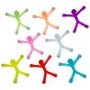 8PCS Translucence Novelty Mini Man Flexible Fridge Magnets, Toeoe Cute Rubber Magnet Men Refrigerator Magnets Magnetic Toy for Kids and Adults Office Fun Decorative Decoration view 1