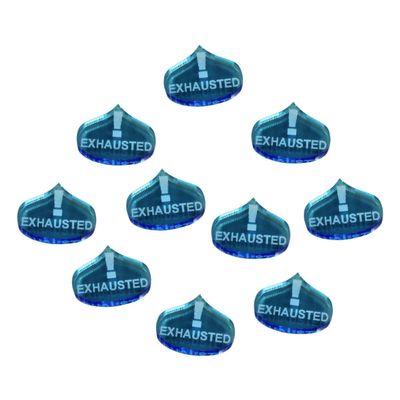 LITKO Adventure Token Set | Compatible with The Savage Worlds Game System | Conditions & Effects | (Exhausted Tokens)