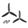 uxcell RC Propellers 5030 5x3 Inch 3-Vane Multi-Rotor for Aircraft, Nylon Black 1 Pair with Adapter Rings view 1