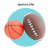 Boley 4 Piece Playground Ball Set - Includes Soccer Ball, Basketball, Football, Volleyball, and Ball Pump - Great for Backyard Games, Outdoor Sports, Schoolyard Activities view 4