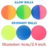PROLOSO 2.3" Bouncy Balls Glow in The Dark High Bouncing Rubber Ball Bright Pet Toys Pack of 6 view 4