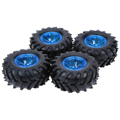 Goolsky 4Pcs/Set 1/10 Monster Truck Tire Tyres for Traxxas HSP Tamiya HPI Kyosho RC Model Car