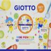GIOTTO Kids 10 x Party Gift Sets with 6 Mini Colouring Pencils, Assorted Colours, Super Washable, Ideal for Children's Party Bags view 1