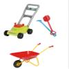Children's Garden Tool Set Rolly Wheelbarrow Lawn Mower Shovel Rake view 1