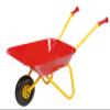 Children's Garden Tool Set Rolly Wheelbarrow Lawn Mower Shovel Rake view 2