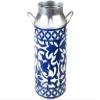 Esschert Design Portuguese Milk Churn, 5.8L, Blue, Traditional Portuguese Style view 1