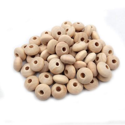 100pcs Natural Wood Abacus Beads 14mm8mm Geometric Double Cone Bead Modern Jewelry Necklace Supply DIY Beading Craft Accessories (Abacus Beads 100pcs)