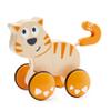 Hape Dante Push and Go | Wooden Push, Release & Go Cat Toddler Toy with Wheels view 1
