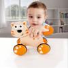 Hape Dante Push and Go | Wooden Push, Release & Go Cat Toddler Toy with Wheels view 3