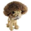 Halloween Party Online 80's Painter Afro Wig with Only Beard Set for Pet Brown HP-019 view 2