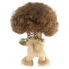 Halloween Party Online 80's Painter Afro Wig with Only Beard Set for Pet Brown HP-019 view 3