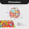 BalanceFrom Play Pit Balls Toy Set for Kids with Mesh Bag, Rainbow or Pastel Colors  Crush-Proof Plastic for Ball Pits, Playhouses, Bounce Houses, Pools, Tents, and Birthday Parties view 3