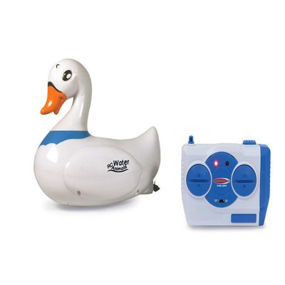 Jamara 410108 410108-RC Water Animals 2,4GHz Swan Multiplayer, 2 Motors, Easy to Steer, Safety Function, White