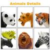 Safari Animals Figures Toys, Realistic Wild Zoo Animal Figurines, Plastic African Jungle Animals Playset for Kids Toddlers, 21Pcs Safari Toys Birthday Gifts for Boys Girls view 3