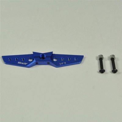 1pc Miracle 2.5" Straight Heavy Duty Double Servo Arm Horn-Full Arm Hitec Blue (Futaba (25T))