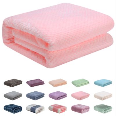Fuzzy Throw Blanket, Plush Fleece Blankets for Adults, Toddler, Boys and Girls, Warm Soft Blankets and Throws for Bed, Couch, Sofa, Travel and Outdoor, Camping (Throw(50"x70"), L-Baby Pink)