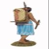 Team Miniatures IDA6014 Indian Woman with Baby on her Back view 1
