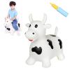 INPANY Inflatable Cow Farm Animal Hopper Toys for 1 2 Year Old Boy Gifts, Ride on Toddler Hopping Bull Toys, Outdoor Bouncy Jumping Horse for Kids/Children/Girls Birthday (Pump Included) view 1