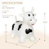 INPANY Inflatable Cow Farm Animal Hopper Toys for 1 2 Year Old Boy Gifts, Ride on Toddler Hopping Bull Toys, Outdoor Bouncy Jumping Horse for Kids/Children/Girls Birthday (Pump Included) view 3