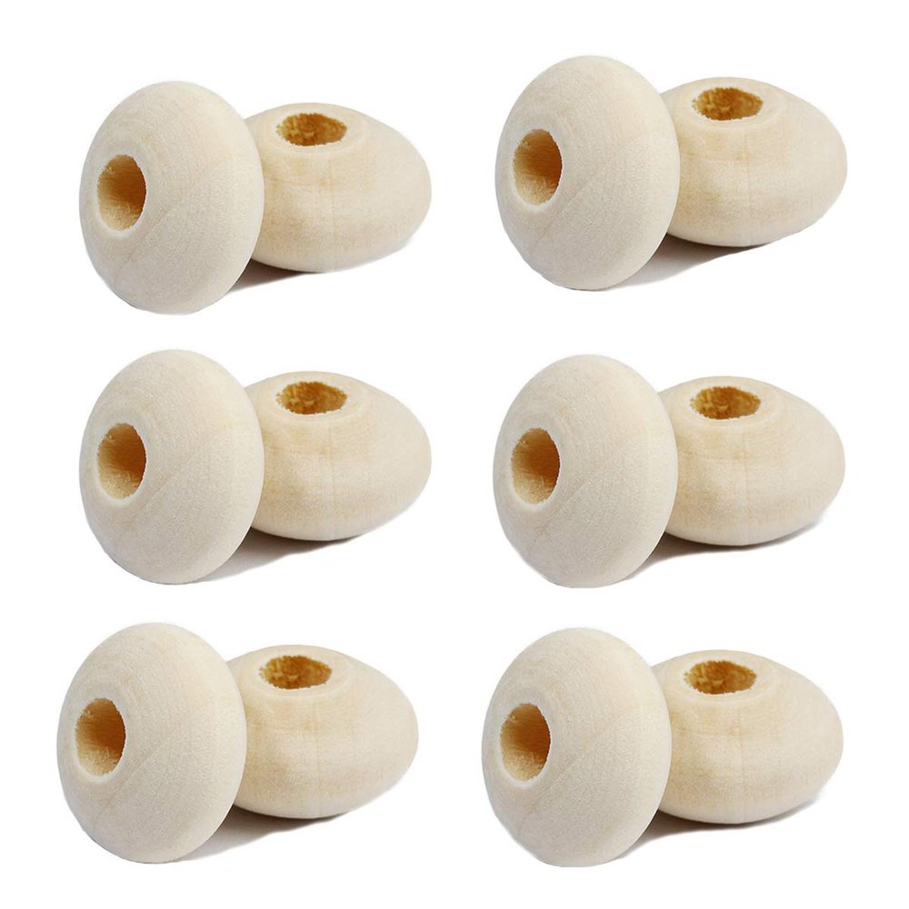 200pcs 14mm Natural Wood Abacus Beads Geometric Bead Jewelry Necklace Supply DIY Beading Craft Indoor Decorations Accessories (Abacus Beads 200pcs)
