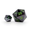 Posioned Daggers - The Boulder D20 Metal RPG Dice by Norse Foundry|45mm Polyhedral for Roleplaying Games view 2