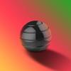 Kinetic Desk Toys Decompression Spinners Ball Fidget Stress Anxiety Relieves Aluminium Decoration Ball (Black, 45mm) view 2