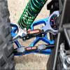 GPM For Traxxas X Maxx 4X4 Upgrade Parts Aluminum Rear Upper + Lower Arms + Knuckle Arms Set - 40Pc Set Blue view 2