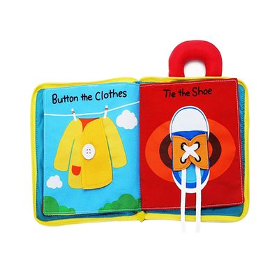 beiens My Quiet Books - Soft Activity Books for Babies, Toddler Learning Sensory Story Book, Life Skill Education & Identify 3D Cloth Books for Infants, Non Toxic Boys and Girls Soft Toys