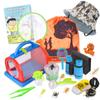ESSENSON Outdoor Explorer Kit & Bug Catcher Kit with Binoculars, Compass, Magnifying Glass, Critter Case and Butterfly Net Great Toys Kids Gift for Boys & Girls Age 3-12 Year Old Camping Hiking view 1