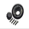GPM For Traxxas Unlimited Desert Racer 4X4 (#85076-4) Upgrade Parts Harden Steel #45 Rear Differential Ring Gear & Pinion Gear - 2Pc Set Black view 2