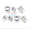 GPM For Traxxas X Maxx 4X4 Upgrade Parts Aluminum Front & Rear Upper + Lower Arms + Front C Hubs + Front Kncukle Arms Set - 92Pc Set Gray Silver view 1