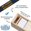 WE Games Wooden Block Stacking Party Game for Adults, Tumble Tower Wedding Guest Book Alternative, Tabletop Games, Includes Storage Case, 12 inches view 3