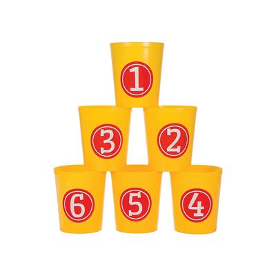 Fun Express Grand Bean Bag Toss Game Buckets - Toys - 6 Pieces - Multicolor